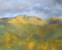 Gold and Green Hills