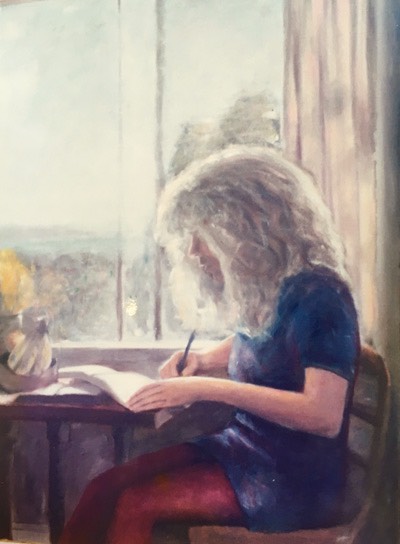 Janet, studying
